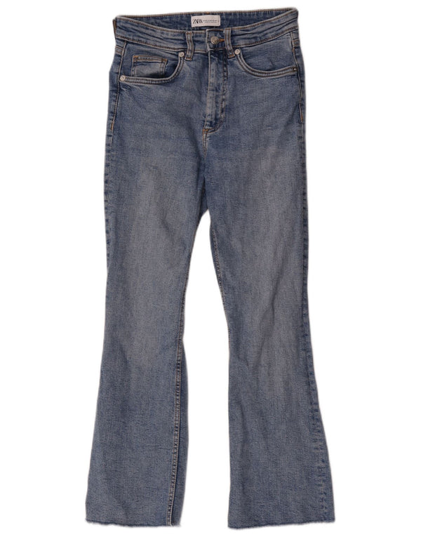 Calça jeans feminina Zara Bootcut EU 36 XS W26 L26 Azul