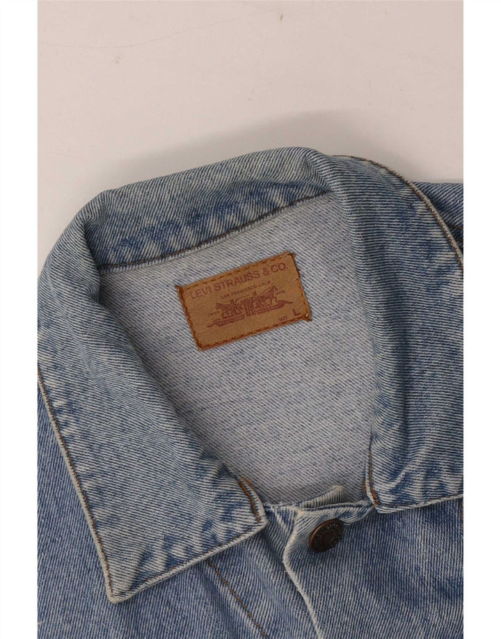 Jaqueta jeans masculina Levi's UK 40 grande azul