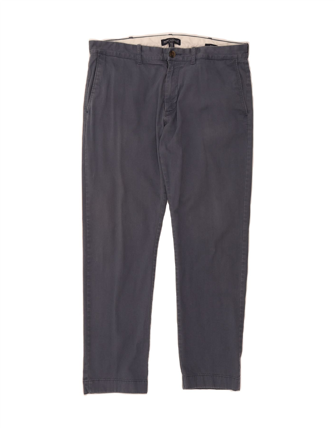 J. CREW Mens Mercantile Flex Slim Chino Trousers W34 L30 Blue Cotton Vintage J. Crew and Second-Hand J. Crew from Messina Hembry 
