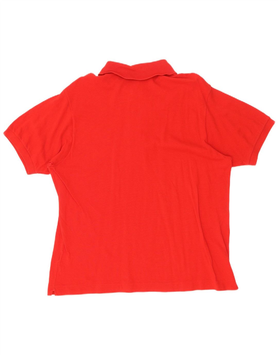 Camisa polo masculina Lacoste tamanho 6 XL algodão vermelho