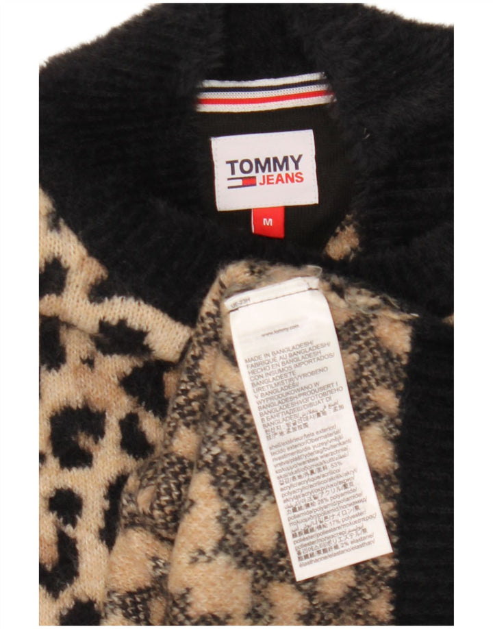 Tommy Hilfiger Suéter feminino com gola tartaruga, Reino Unido 14, médio, marrom