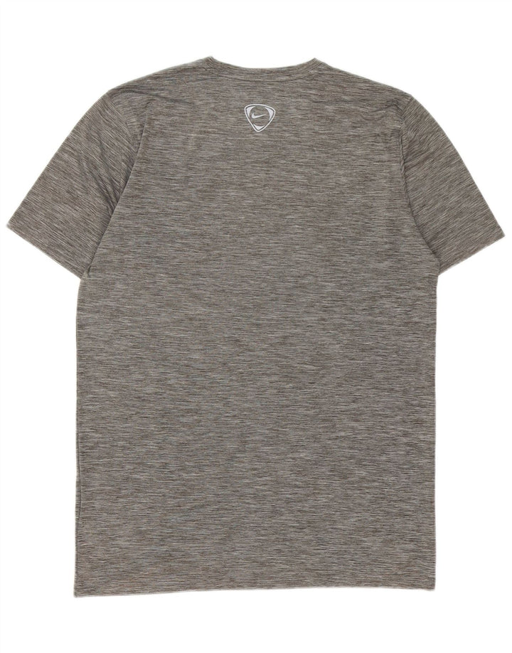 Camiseta masculina Nike Dri Fit Top 3XL poliéster manchado cinza