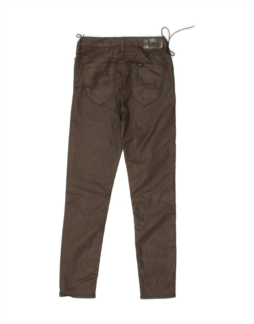 LEE Womens Jegging Casual Trousers W26 L26 Brown Cotton Vintage Lee and Second-Hand Lee from Messina Hembry 