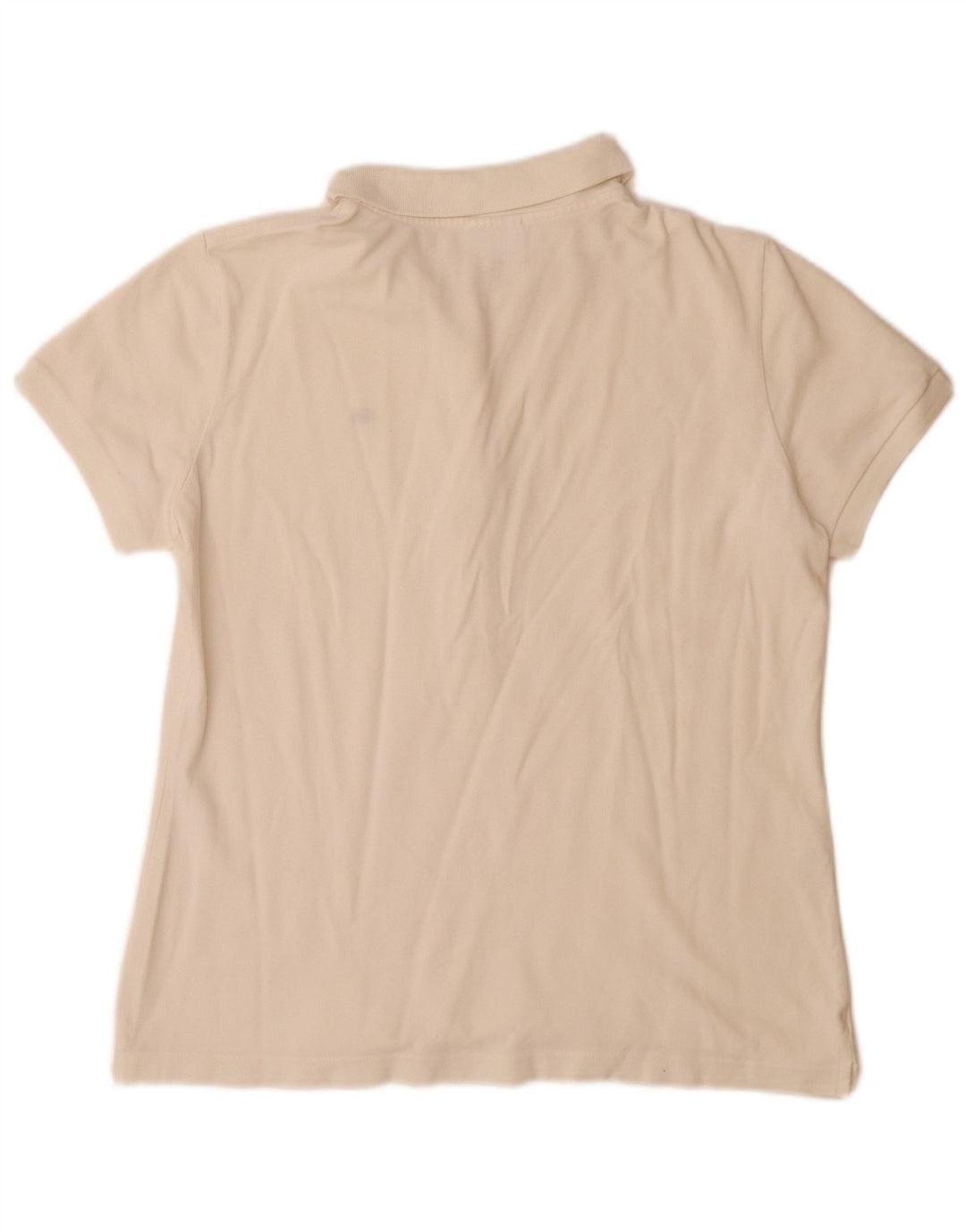 Camisa polo feminina Lacoste tamanho 48 XL algodão branco