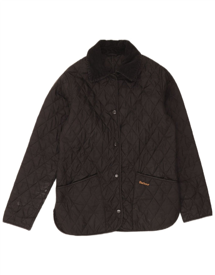 Jaqueta acolchoada feminina Barbour UK 8 pequena preta