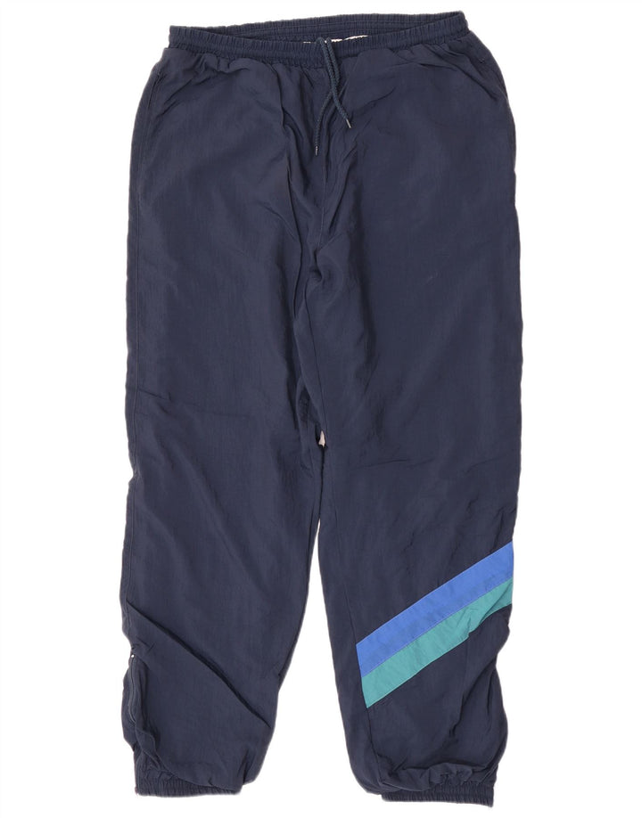 C&A Calça de treino masculina Joggers grande azul marinho Colourblock poliamida