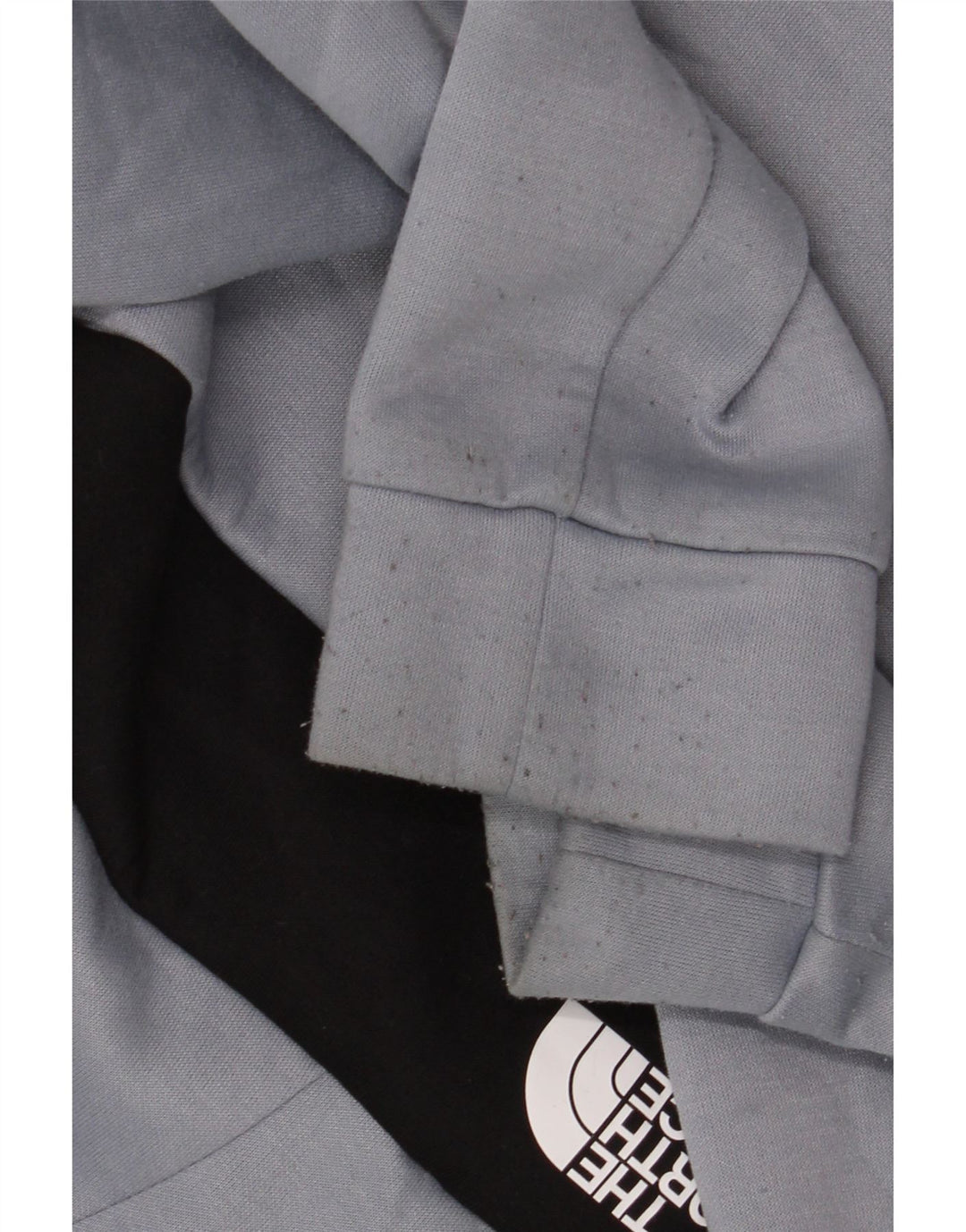 THE NORTH FACE Meninos moletom com capuz gráfico com zíper e gola 14-15 anos XL cinza