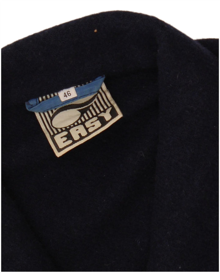 Jaqueta blazer feminina EASY manga 3/4 com 4 botões IT 46 grande azul marinho