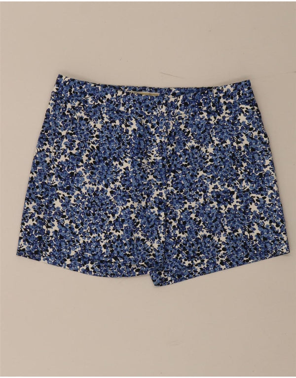 Shorts Chino feminino Michael Kors EUA 2 XS W30 algodão floral azul