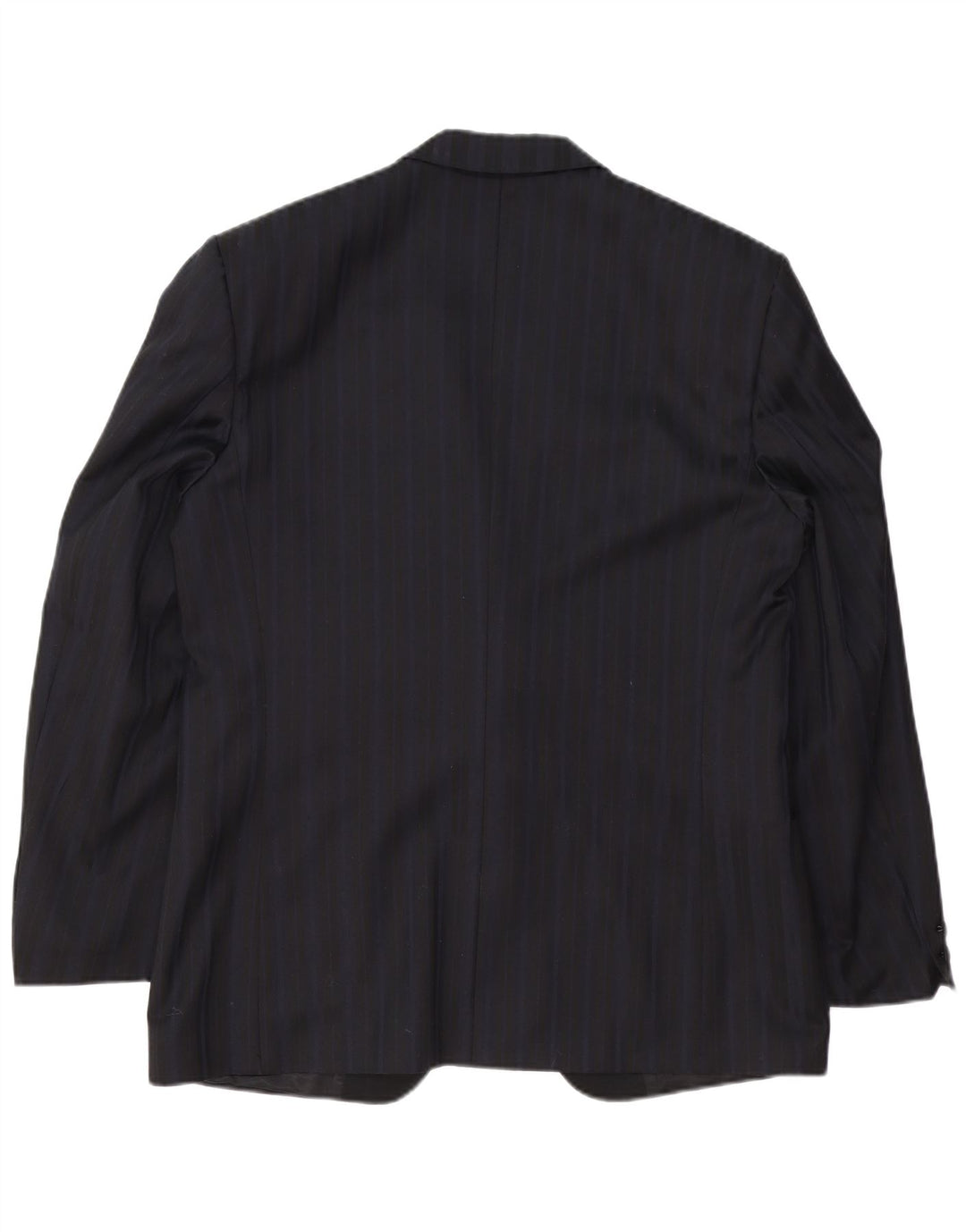 Jaqueta blazer masculina TREVIRA com 1 botão IT 52 XL poliéster listrado azul marinho