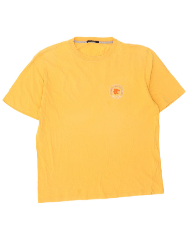 Marina Yachting Camiseta masculina gráfica Top XL algodão amarelo