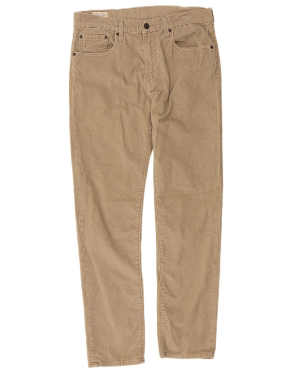 Calça masculina Levi's 502 Tapered Corduroy W32 L32 Algodão Bege