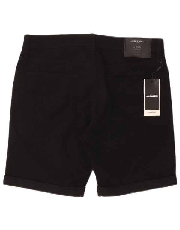 Shorts casuais masculinos Jack & Jones Regular médio W32 algodão preto