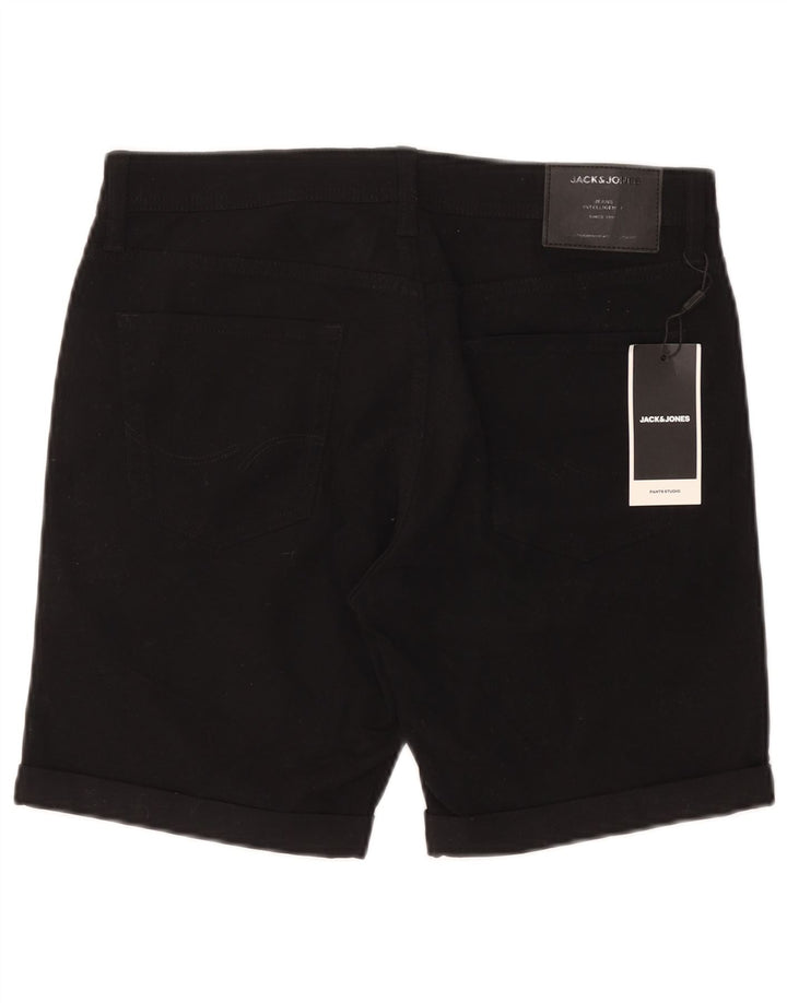 Shorts casuais masculinos Jack & Jones Regular médio W32 algodão preto