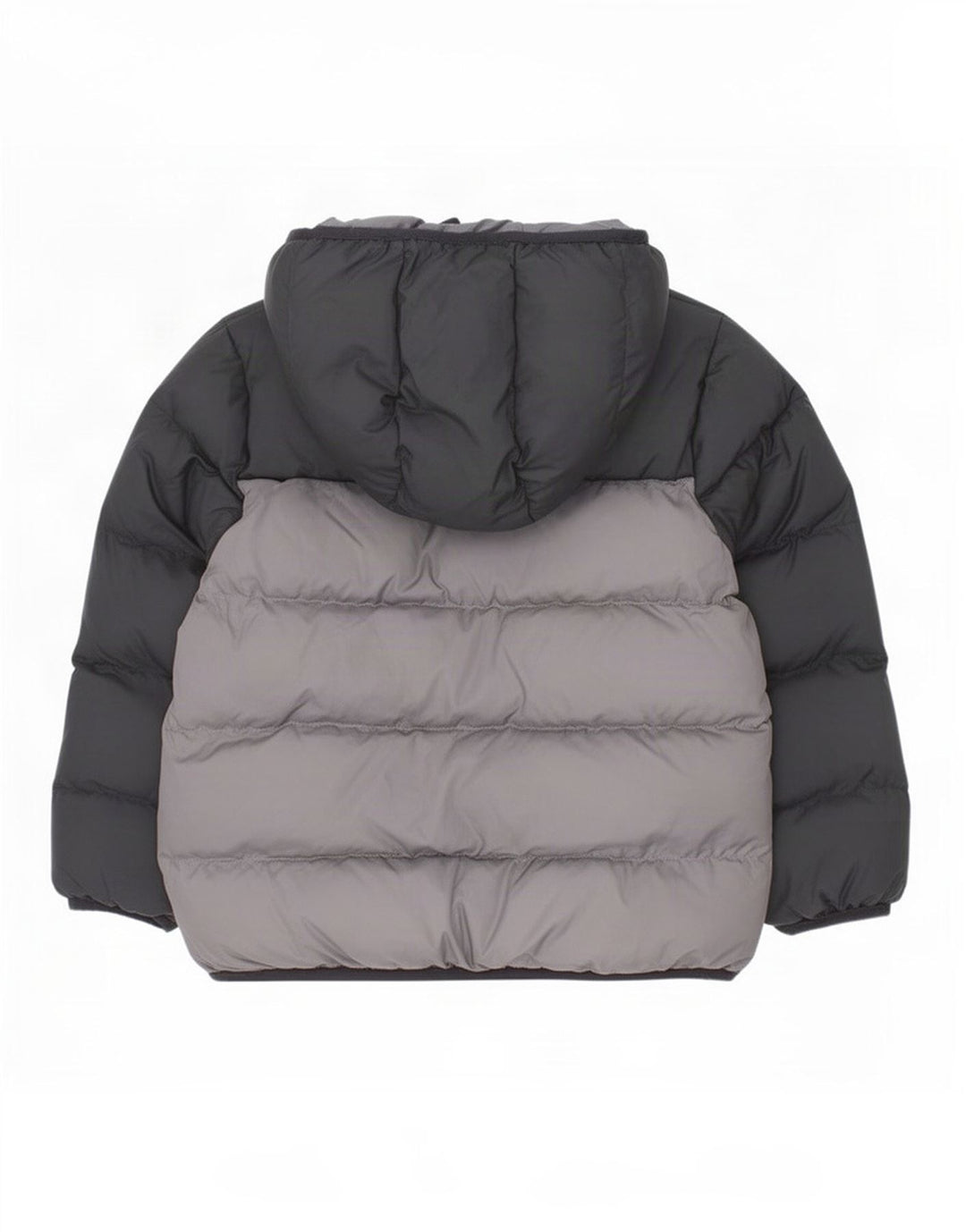 Jaqueta acolchoada com capuz Adidas meninos 6-7 anos preto colorblock poliéster