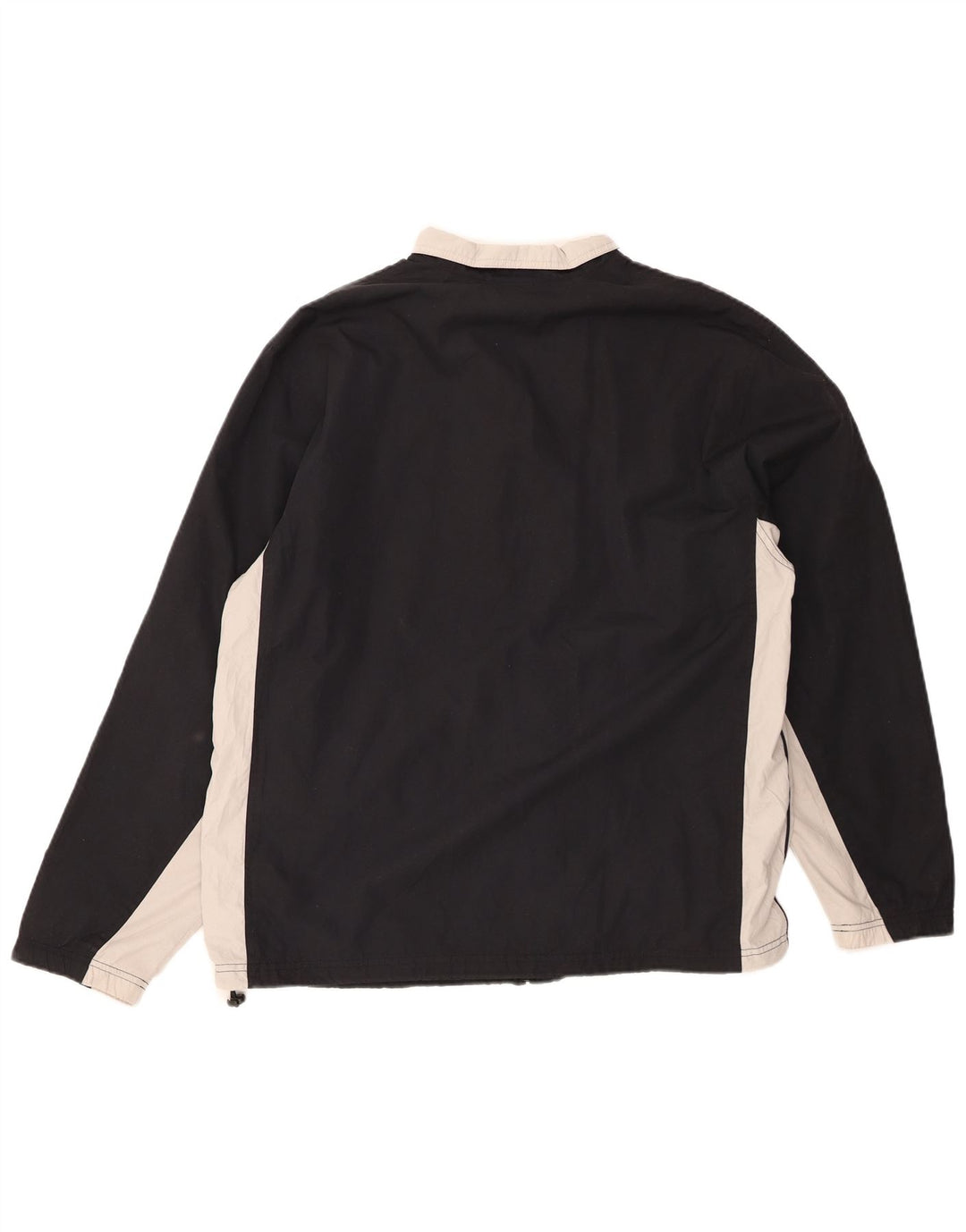 REEBOK Mens Treino Top Jaqueta Médio Preto Colourblock Poliéster