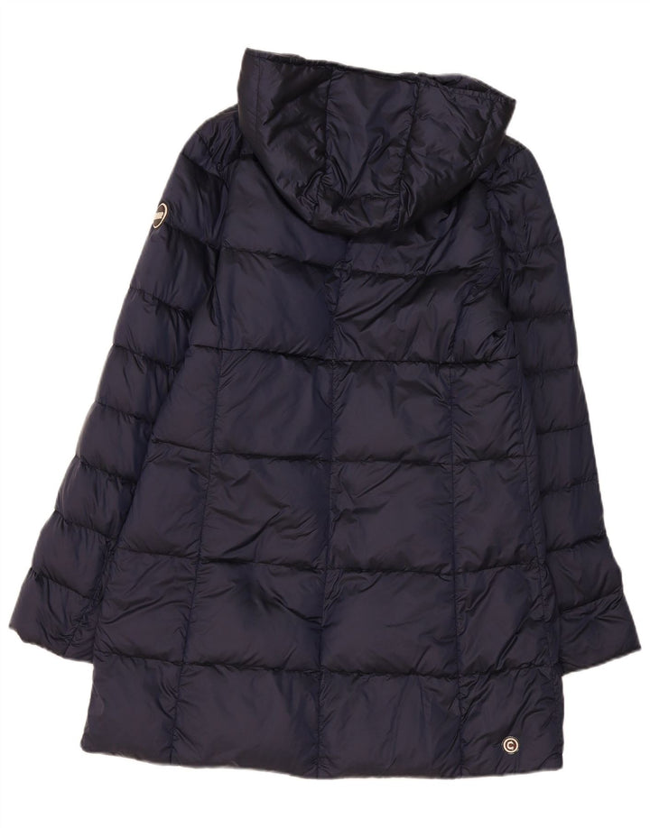 Casaco acolchoado com capuz feminino Colmar IT 48 XL azul marinho