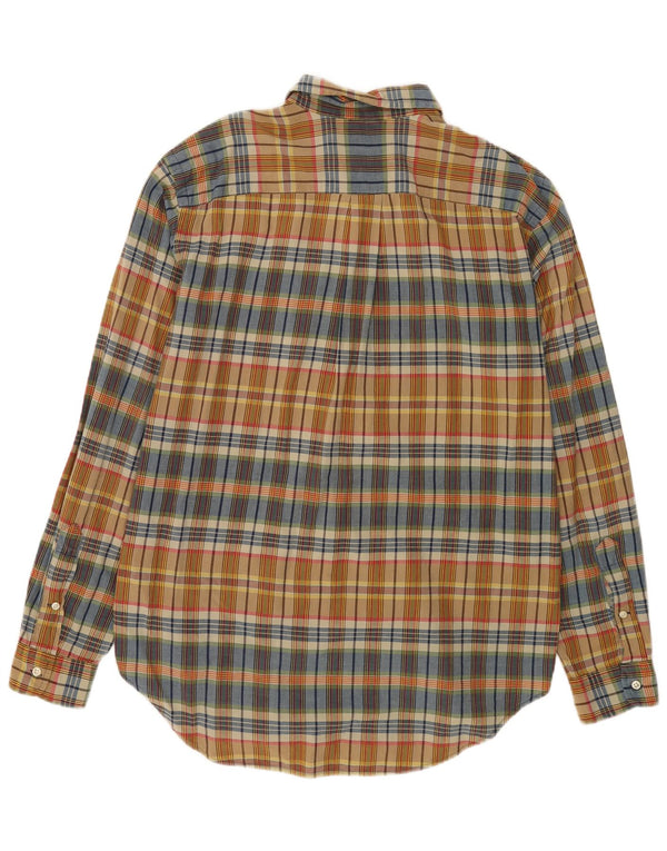 Polo Ralph Lauren Camisa masculina clássica de ajuste grande de algodão xadrez multicolorido