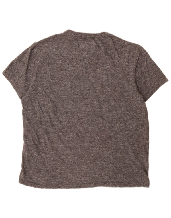 Jack Wills Mens Slim Fit Camiseta Top 2XL Algodão Cinza
