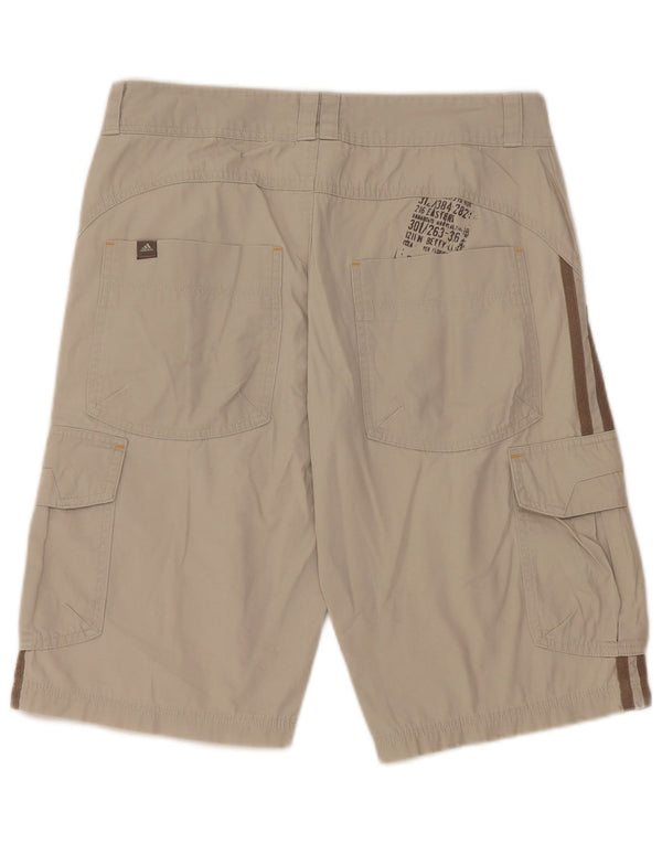 ADIDAS Meninos Cargo Shorts 13-14 Anos W30 Cinza Algodão