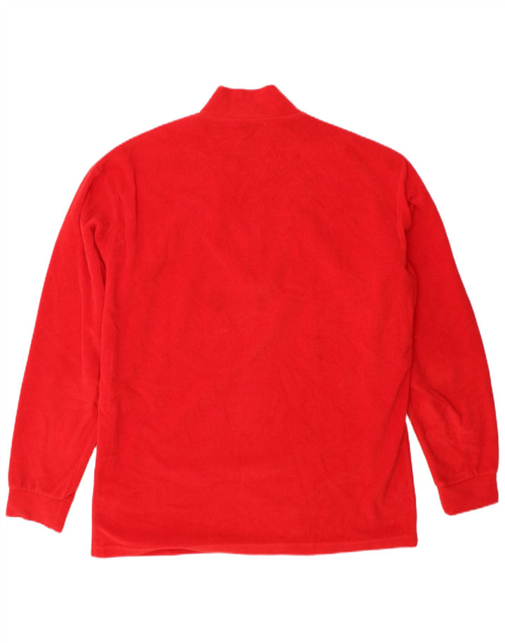 FILA Suéter masculino de lã com zíper e gola IT 54 XL poliéster vermelho