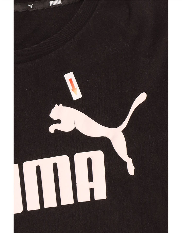Puma Camiseta Masculina Graphic Top Pequeno Preto