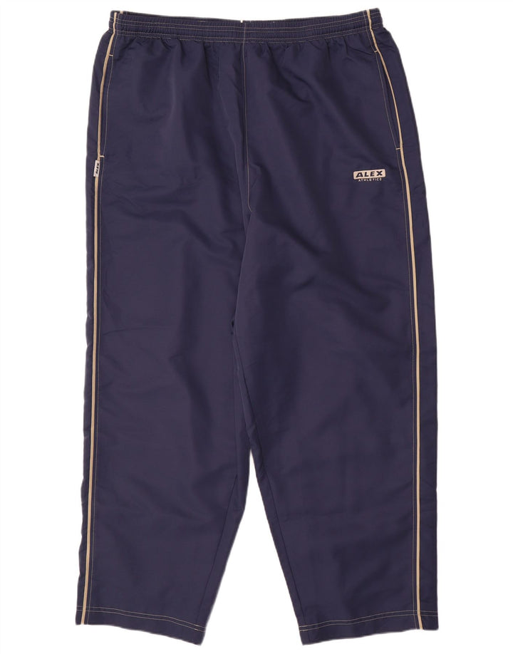 Alex e companhia. Calça de treino feminina UK 24 4XL poliéster azul marinho
