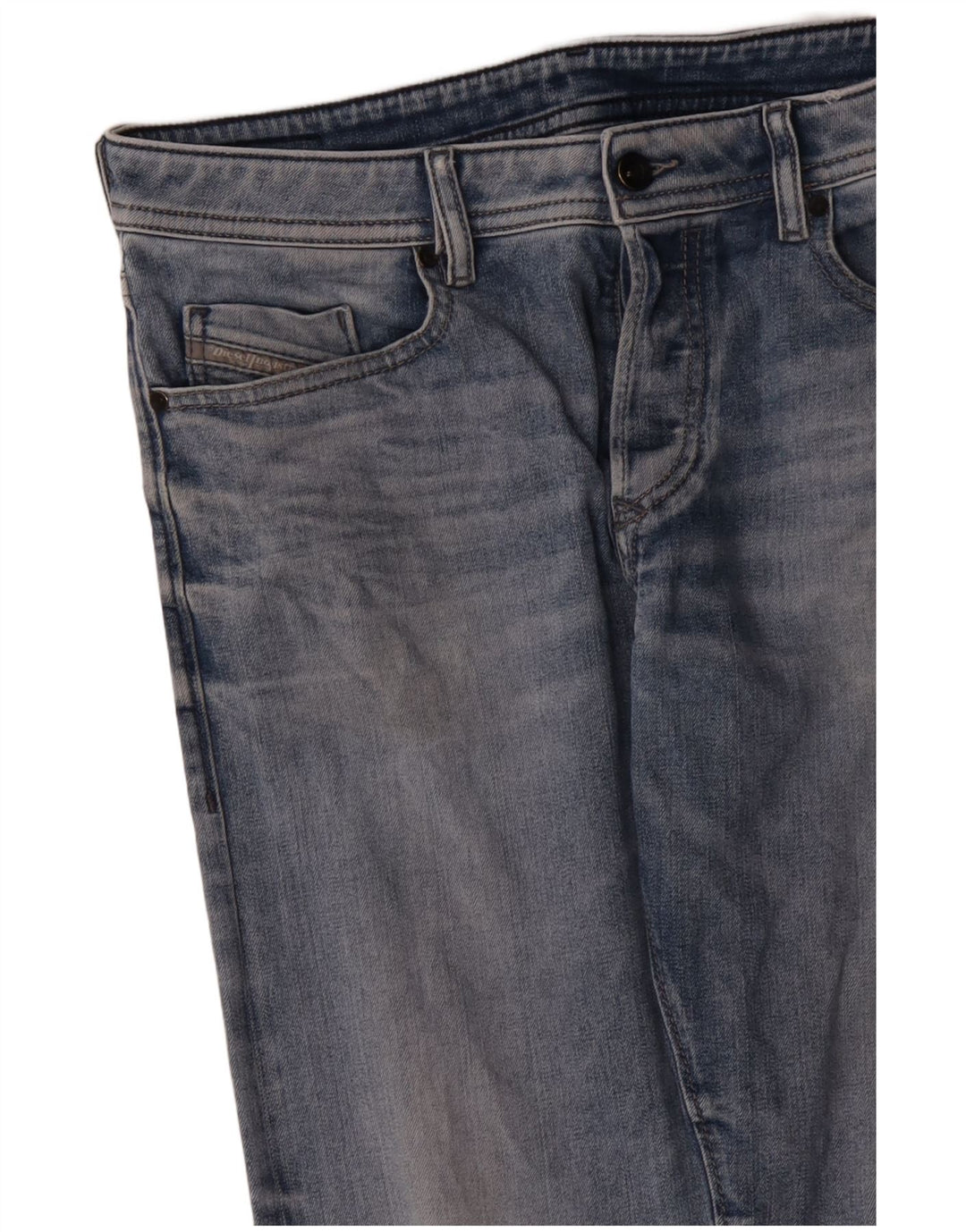 Jeans retos masculinos Diesel W34 L30 algodão azul