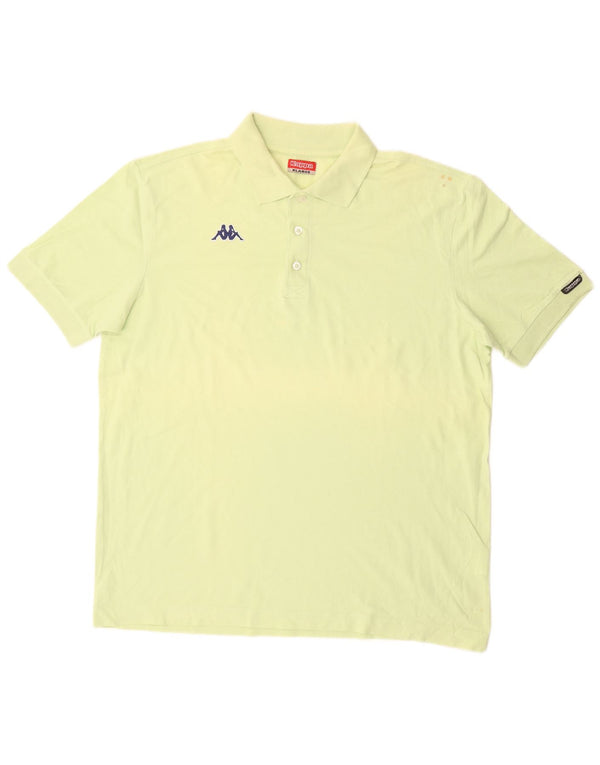 Camisa polo masculina Kappa XL algodão amarelo
