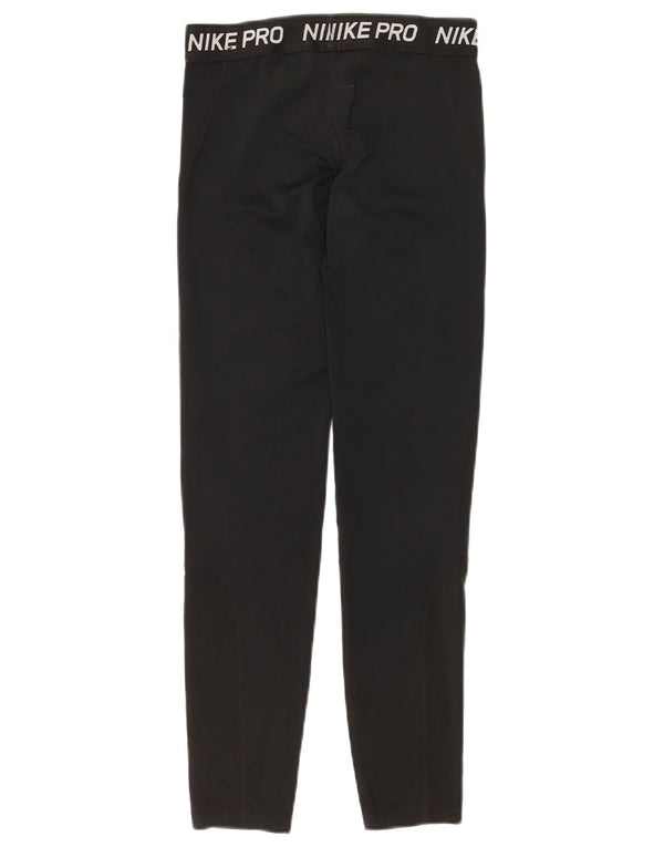 Leggings NIKE para meninas Dri Fit Graphic 12-13 anos grandes preto poliéster