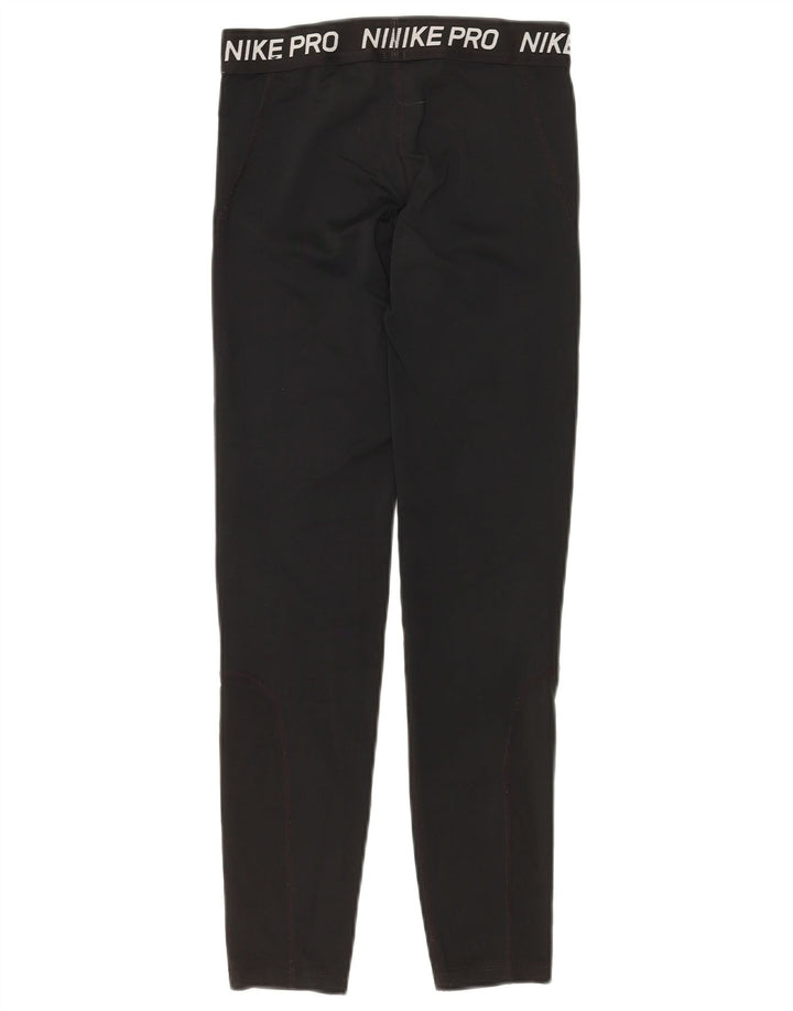 Leggings NIKE para meninas Dri Fit Graphic 12-13 anos grandes preto poliéster