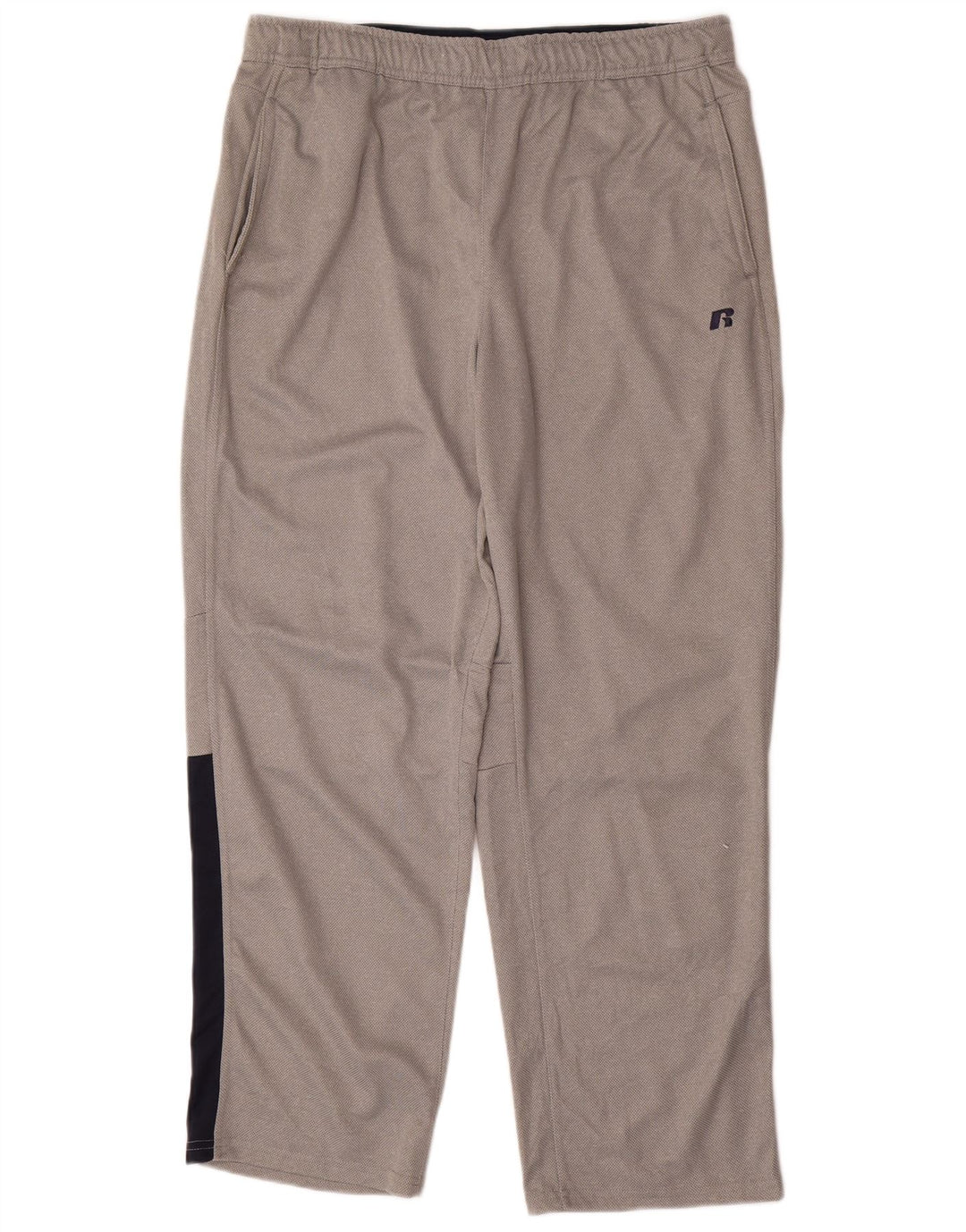 Calça de treino masculina RUSSELL ATLÉTICA grande cinza colorblock poliéster