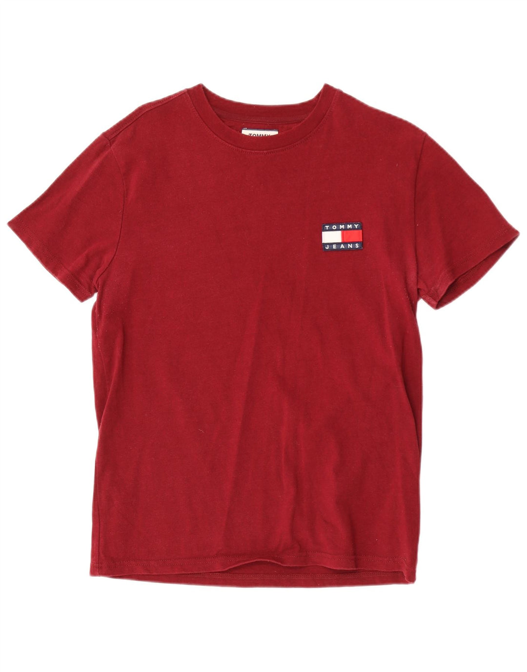 Tommy Hilfiger Camiseta masculina pequena de algodão marrom
