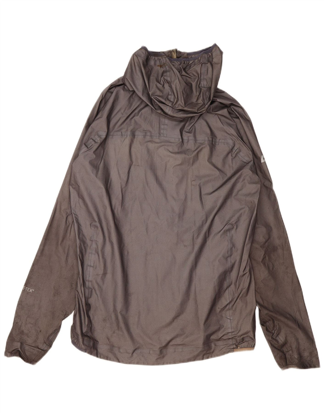 Jaqueta de chuva feminina com capuz MOUNTAIN EQUIPMENT UK 14 grande cinza