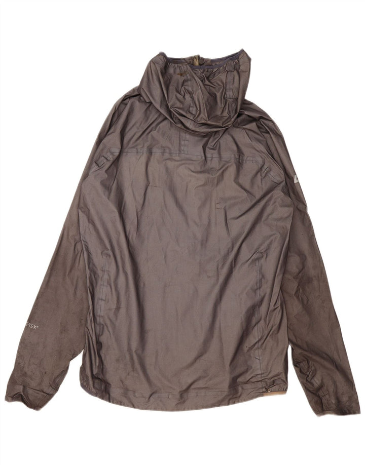 Jaqueta de chuva feminina com capuz MOUNTAIN EQUIPMENT UK 14 grande cinza