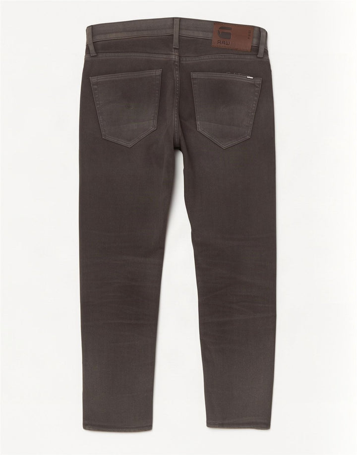 G-Star Masculino Slim Jeans W32 L25 Algodão Cinza