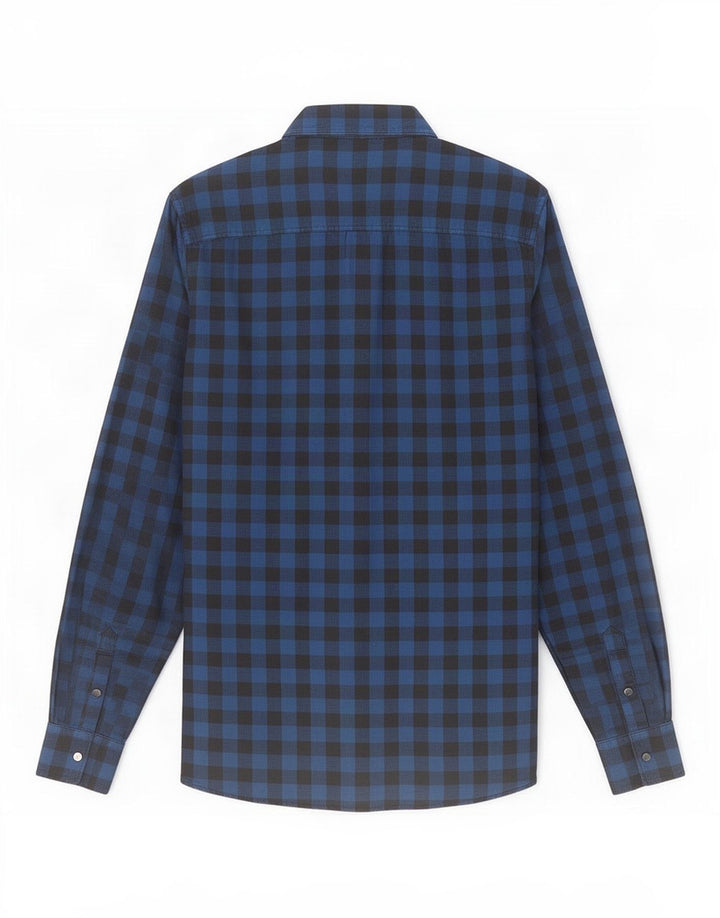Guess Camisa masculina regular fit pequena azul guingão