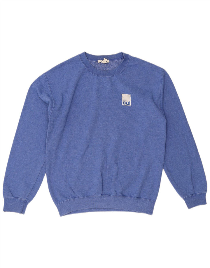 TOPSHOP Masculino Petite Moletom Jumper Pequeno Azul