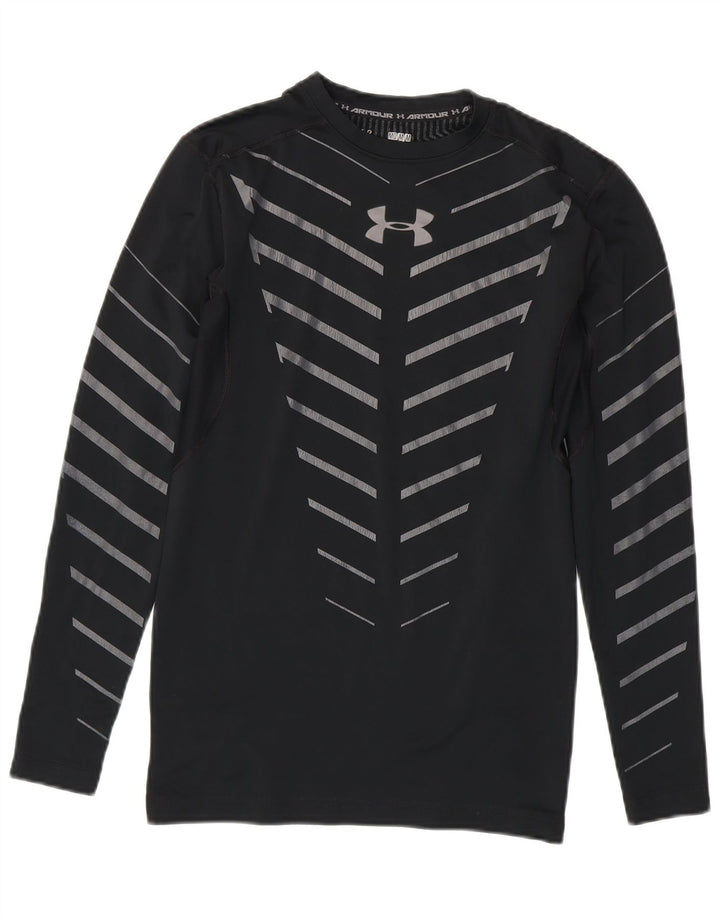 Under Armour Masculino Top Manga Longa Médio Listrado Preto