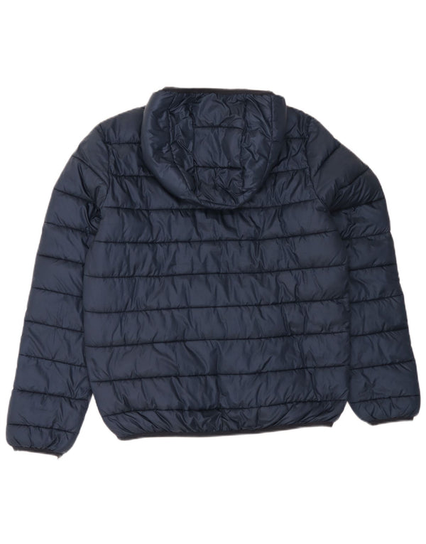 Jaqueta acolchoada com capuz para meninos Champion 15-16 anos 2XL poliéster azul marinho