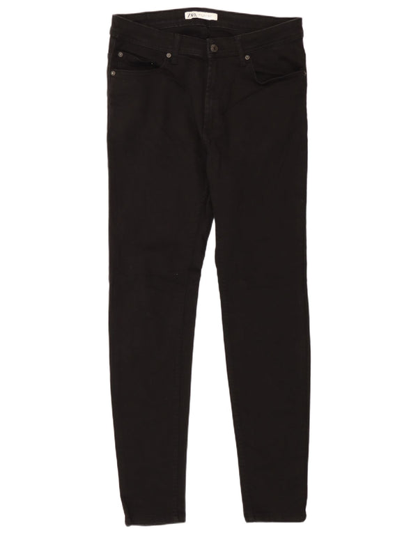 Zara Jeans Skinny Masculino EU 42 Grande W32 L29 Algodão Preto