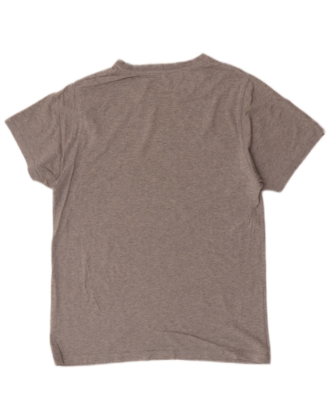 Camiseta gráfica masculina New Era grande algodão cinza