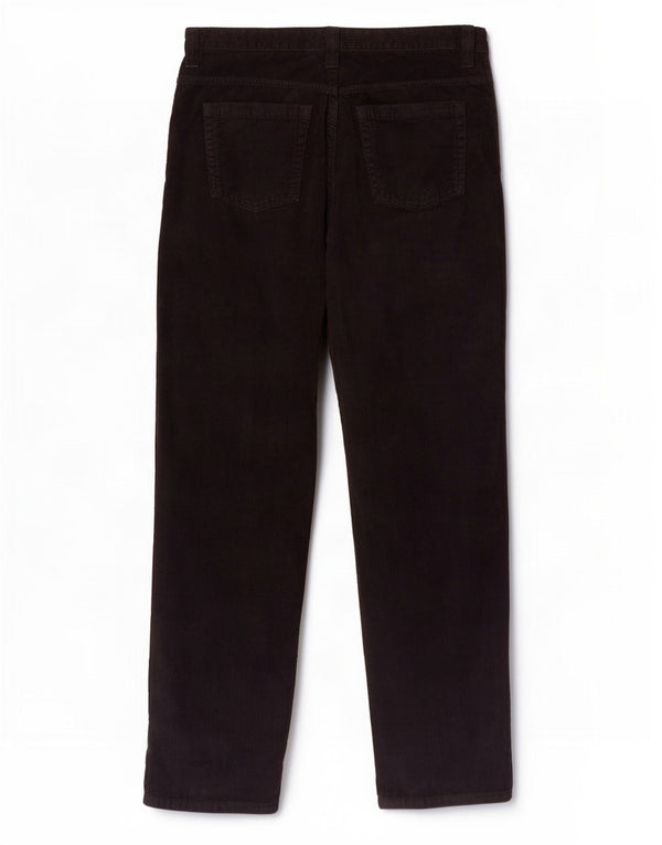 Calça masculina Emporio Armani Jade Straight Corduroy W33 L36 Azul marinho