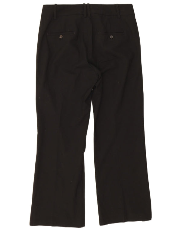Calça chino reta feminina Zara EU 44 XL W34 L27 preta viscose