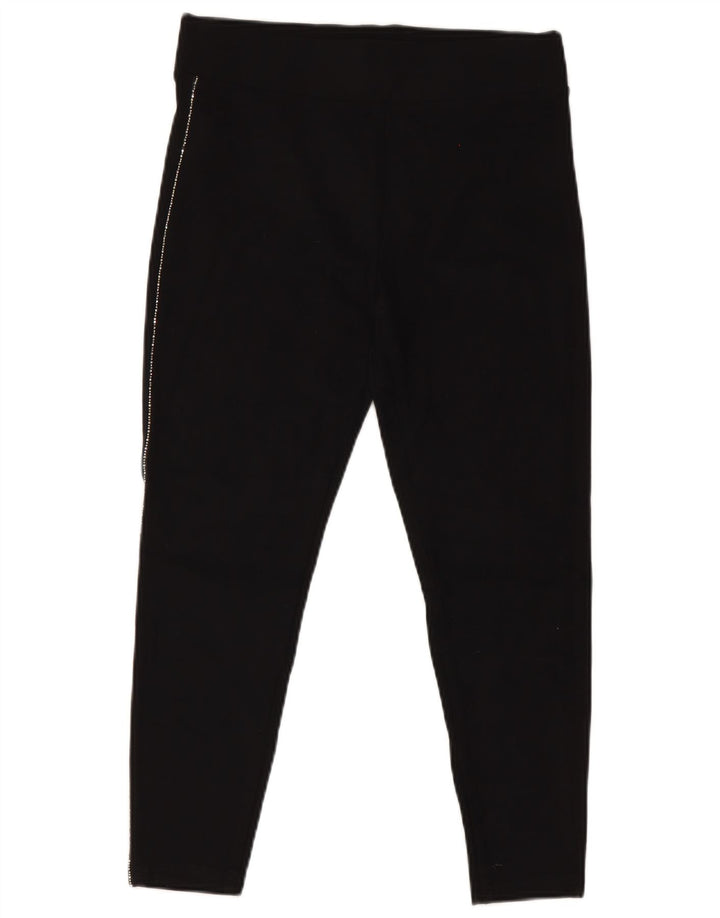 Leggings femininos Marks & Spencer Reino Unido 12 viscose preta média