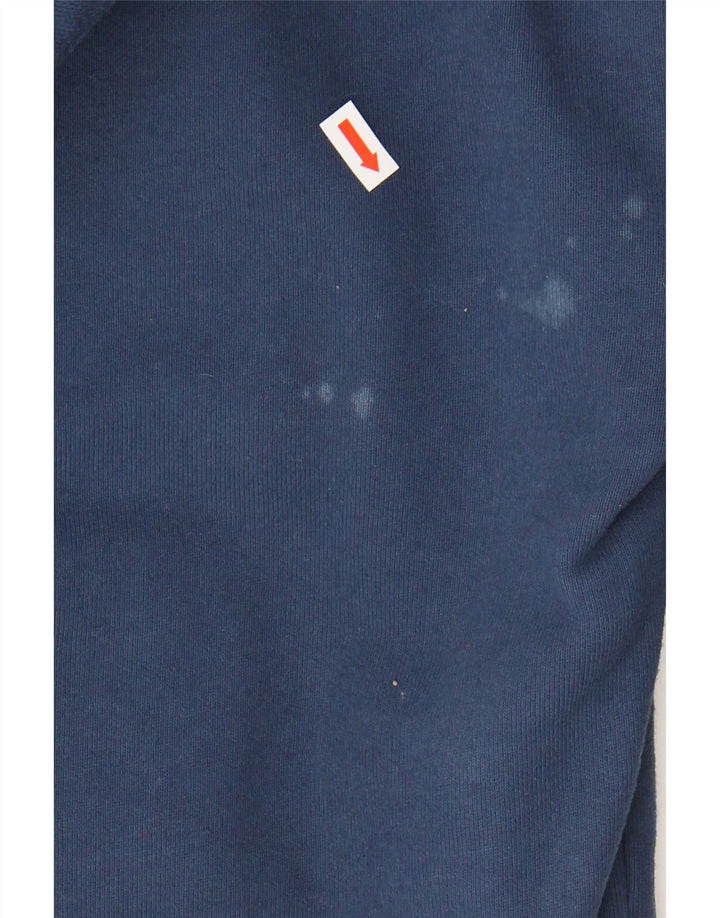 LEVI'S Womens Oversized Hoodie Jumper UK 14 Medium Blue Cotton Vintage Levi's and Second-Hand Levi's from Messina Hembry 