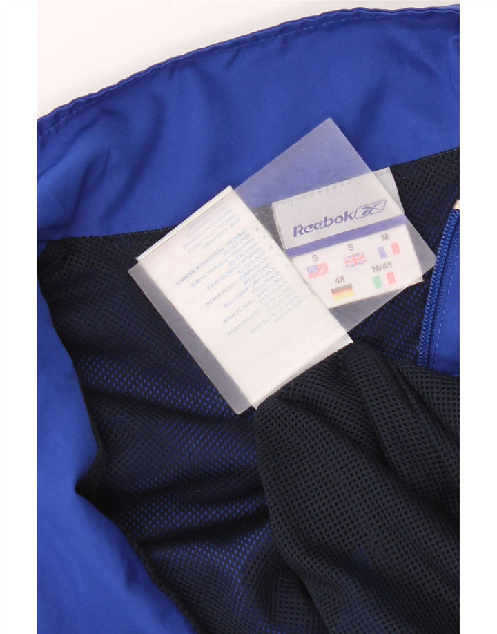 Reebok Mens Tracksuit Top Jacket Pequeno Azul Poliéster