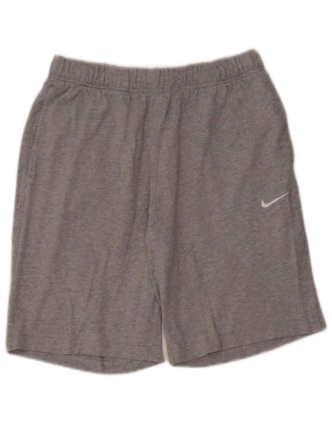 Shorts esportivos masculinos Nike médio cinza algodão