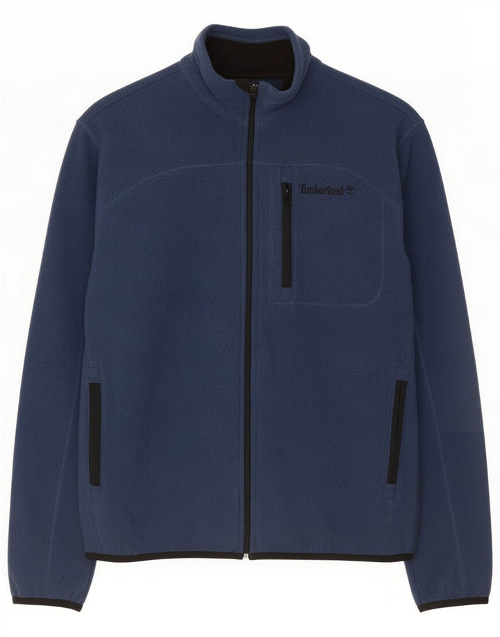 Jaqueta de lã masculina Timberland UK 36 poliéster azul pequeno