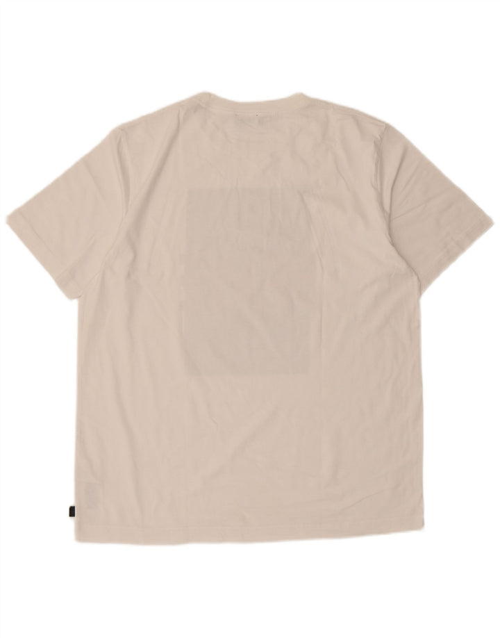 Diesel Camiseta masculina gráfica Top grande de algodão branco